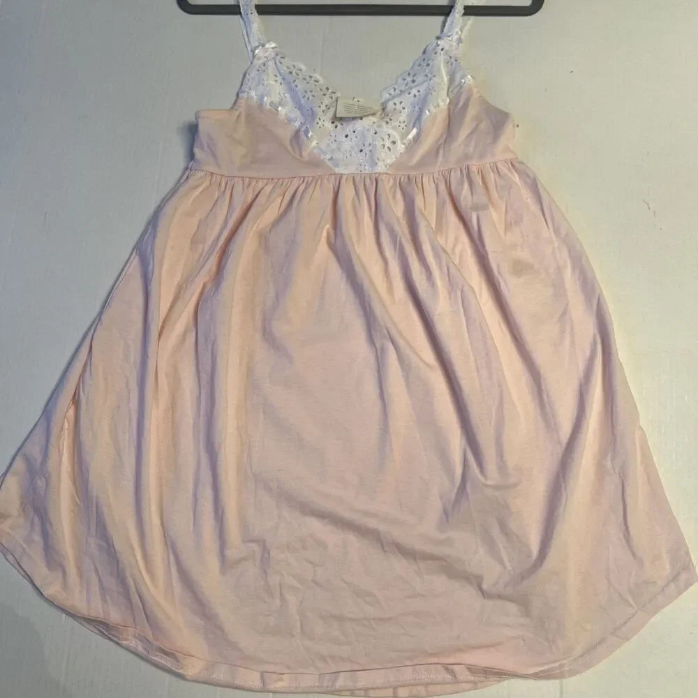 Vintage Victoria Secret M Pink Lace Sexy Intimate Lingerie Sleepwear Women NWT - Picture 3 of 8